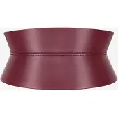 Haute Cuir Cinturón 'Rounded Hourglass Corset Belt' borgoña