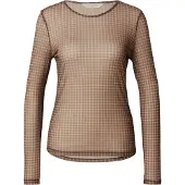 MSCH Copenhagen Camiseta 'Janie Illenora' marrón / offwhite