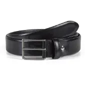 Howard London Cinturón 'Howard Leather Belt Nathan Black' negro
