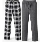 PANTONECLO Pijama largo 'Men’s Night Wear Long Pajama- 2 PCS' negro