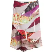 Desigual Falda verde claro / rosa / rojo oscuro / negro
