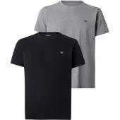 Emporio Armani Camiseta gris / negro