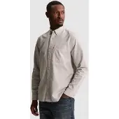 Cast iron Camisa 'Oxford shirt with stripe pattern' gris claro