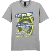 Sex Pistols Camiseta 'God Save The Queen T-Shirt' gris