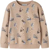 Name it Sudadera 'NMMVIMO' arena / chocolate / gris / gris oscuro