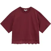 We fashion Camiseta rojo vino