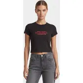 Vans Soft Life Baby Tee Black Talla: XS | Camisetas de Seda Outlet | Mujer | Negro
