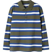 Name it Camiseta azul / oliva / blanco