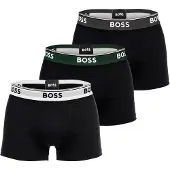 BOSS Calzoncillo boxer 'Power' gris oscuro / verde oscuro / negro / blanco