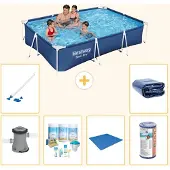 Bestway Steel Pro, rectangular, 300x201x66 cm, de 7 piezas, modelo S21572