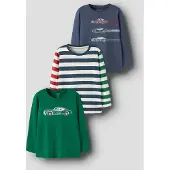 Name it Camiseta 'NMMNIKO' zafiro / verde / rojo / blanco