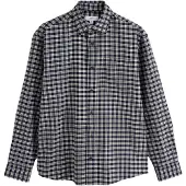 Next Camisa beige / navy / blanco
