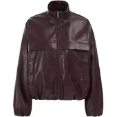 We fashion Chaqueta de entretiempo berenjena