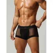 Seobean Calzoncillo boxer 'Mesh Boxer Briefs' negro
