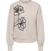 ONLY Sudadera 'ONLBROOKE' greige / negro