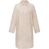 LASCANA Camiseta de noche beige / blanco