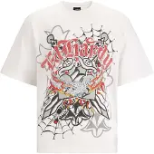 Ed Hardy Camiseta 'Gothic Blitzadler' blanco