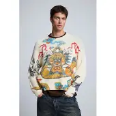 Desigual , Jersey Estampado Japón, Blanco, XL