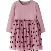 Name it Vestido 'NMFNAGINA' altrosa / negro