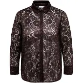 ONLY Carmakoma Blusa 'CARZion' marrón oscuro