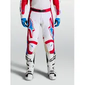 Alpinestars Pantalones Racer Hunt 2027 White Fire Red Ucla Blue, Talla: 38