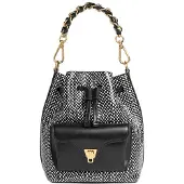 Coccinelle Bolso saco 'Elaphe 17x22x10 cm' negro