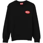 Diesel Sudadera 'Felpa girocollo nera per bambino' negro