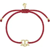 Glanzstücke Pulsera dorado / rojo