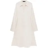 Fiorella Rubino Vestido camisero beige