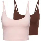 STUDIO SELECT Top 'Caren' marrón / rosa