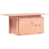 vidaXL Mesa de jardín, 100x50x75 cm, madera maciza de douglas