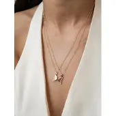 Hey Happiness Cadena 'Connected Friendship Butterfly' oro rosa