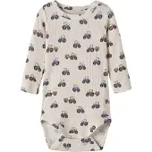 Name it Pijama entero/body 'NBMLUDWIG' ecru / azul oscuro / negro