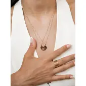 Hey Happiness Cadena 'Connected Family Heart' oro