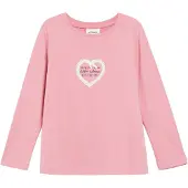 s.Oliver Camiseta rosa / negro / blanco