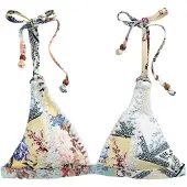 Next Top de bikini crema / azul paloma / frambuesa / blanco