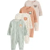 Next Pijama crema / verde claro / naranja / talco