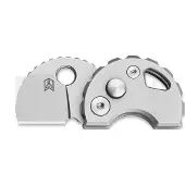 Bestechman Navaja Turtle - Beadblasted - Titanium, gris