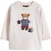 Next Camiseta ecru / azul / caramelo / rojo vino