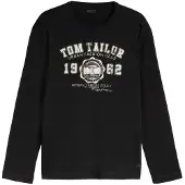 Tom Tailor Camiseta negro / offwhite