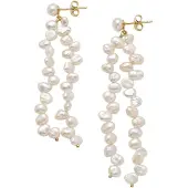 Purelei Pendientes 'Pearl Muse' oro / blanco perla