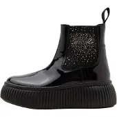 Karl Lagerfeld Botas Chelsea negro / plata