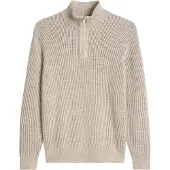 Marc O'Polo Pullover Half Zip Light Gris Beige talla