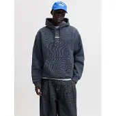 Jack & Jones Sudadera azul / blanco