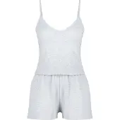 Trendyol Pijama de pantalón corto gris