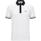 BOSS Camiseta funcional 'Court' caramelo / negro / blanco
