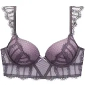 LASCANA Sujetador gris / lila