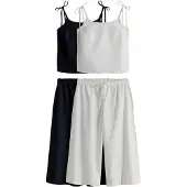The Set Pijama negro / blanco