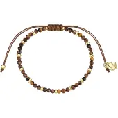 Glanzstücke Pulsera marrón / oro