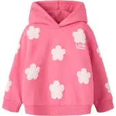 Name it Sudadera 'NMFKENYA' rosa / blanco